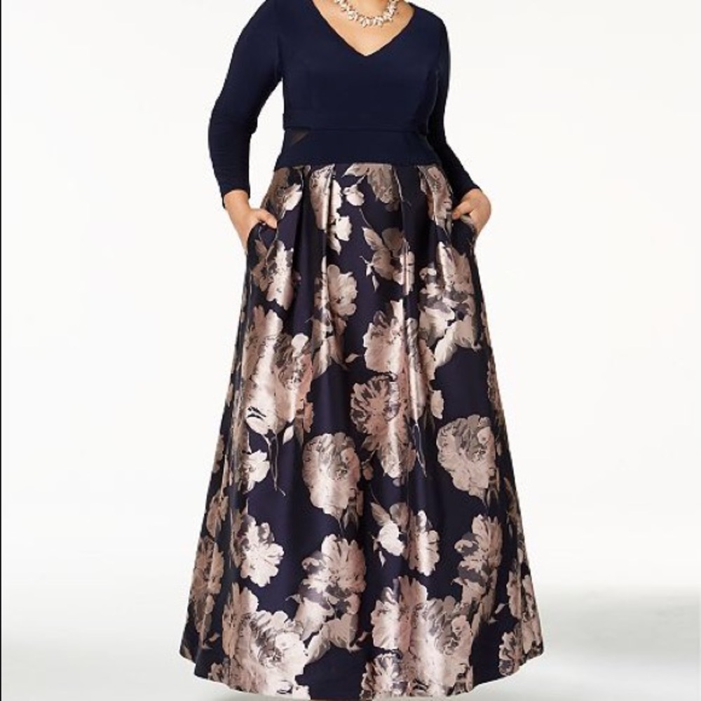 Plus sized ball gown